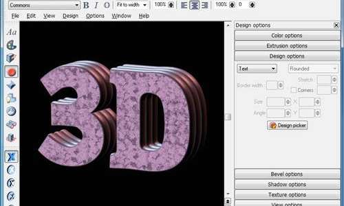 3d text maker online xara