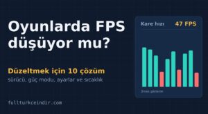 Oyunlarda FPS Düşüklüğü: Windows’ta Düzeltmek İçin 10 Çözüm Oyunlarda FPS Düşüklüğü: Windows’ta Düzeltmek İçin 10 Çözüm