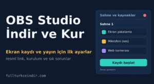 OBS Studio İndir ve Kur: Ekran Kaydı ve Yayın için İlk Ayarlar OBS Studio İndir ve Kur: Ekran Kaydı ve Yayın için İlk Ayarlar